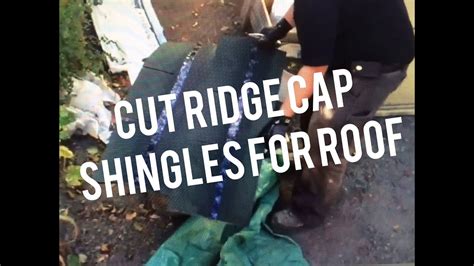 How to Cut Install Ridge Cap Shingles on Roof House Shed